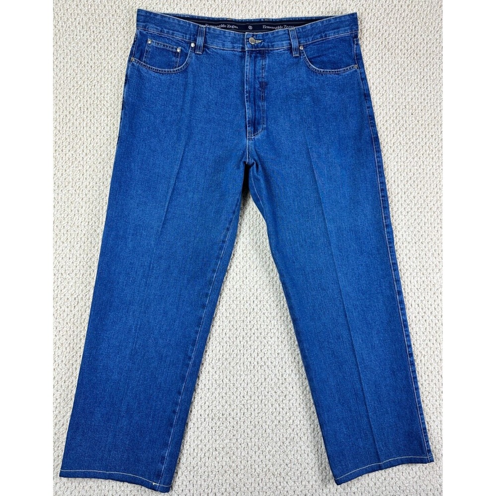 Ermenegildo Zegna Designer Jeans Mens 41x30 Blue Denim Made in Italy D-TK-6297